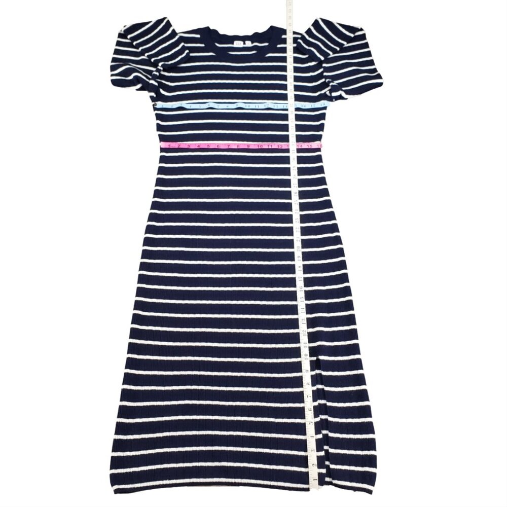 NWT GAP Women's Navy White Striped Ribbed Knit Sweater Dress XL Long Sleeve - Picture 8 of 10